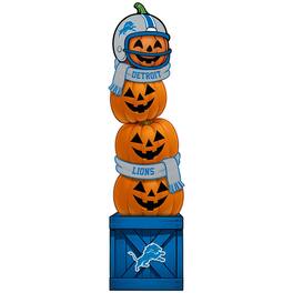 Fan Creations - Detroit Lions 31" Stacked Pumpkin Leaner - Multicolor