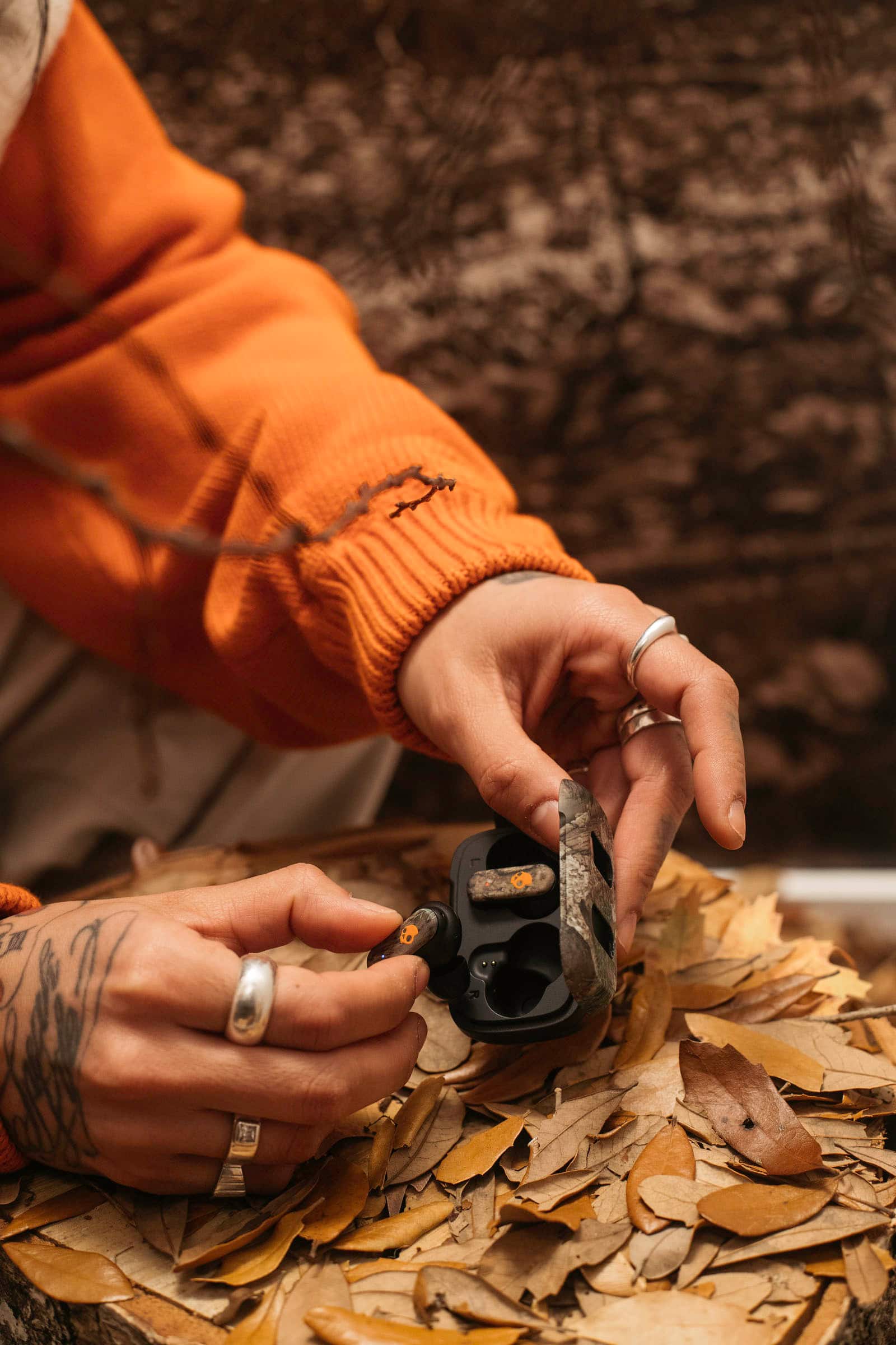 Alt View 4. Skullcandy - Dime 3 True Wireless Bluetooth In-Ear Earbuds - Camo.