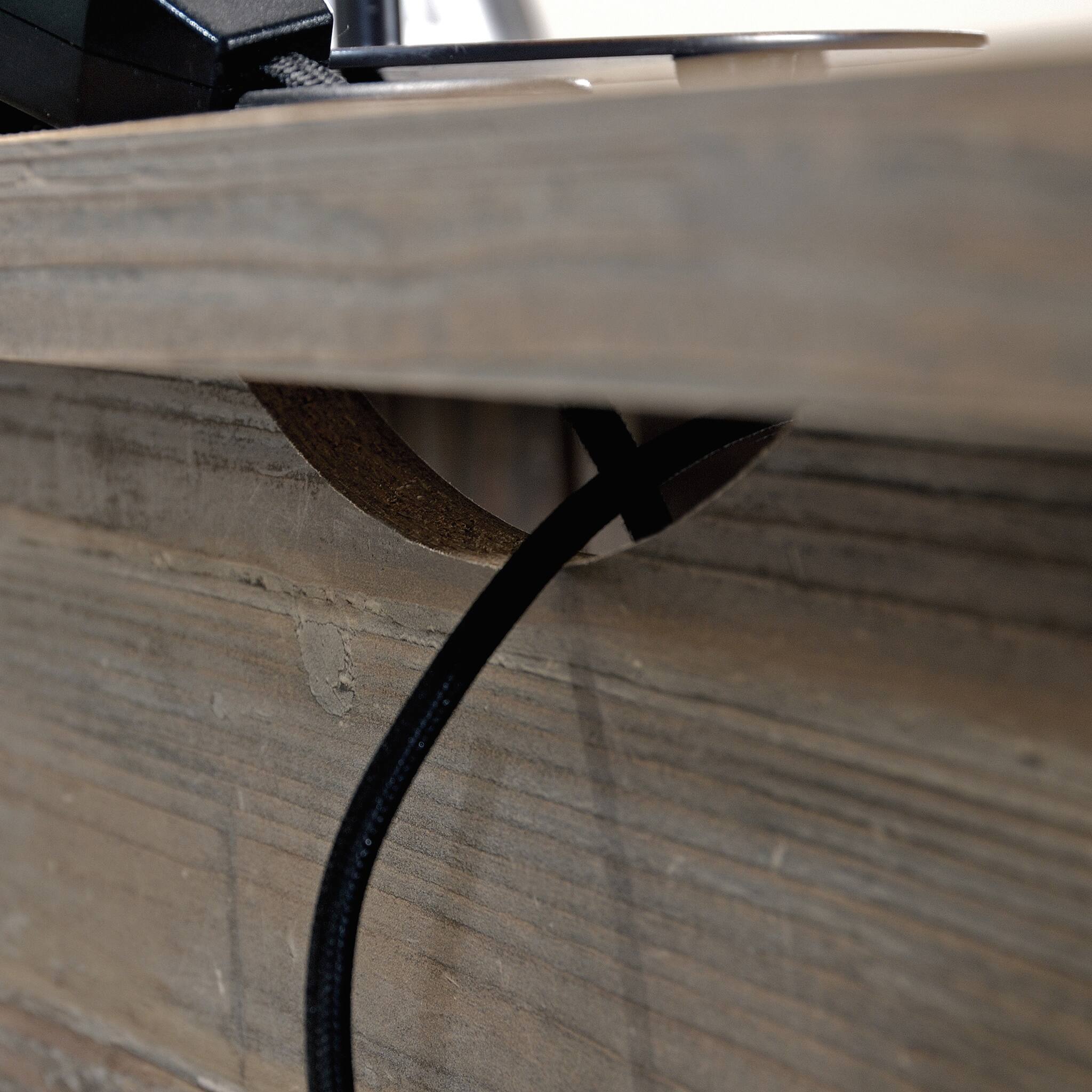 Alt View 2. Spaco - 59x66" L-Shaped Corner Desk, File Drawer, Compact Lightweight - Brown.