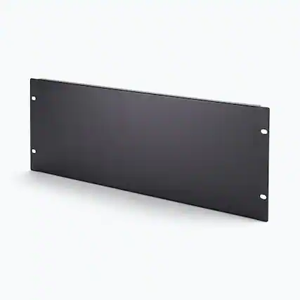 Front. On Stage Stands - On-Stage Blank Rack Panel, 4U (RPB4000) - Black.