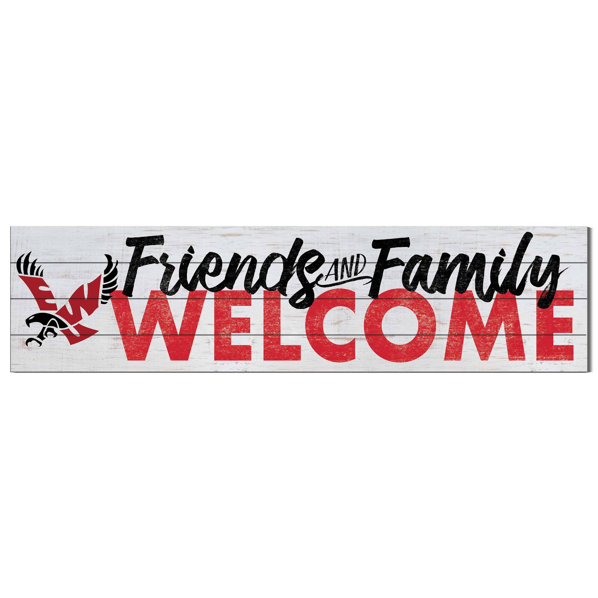 Eastern Washington Eagles 10'' x 40'' Friends & Family Welcome Sign