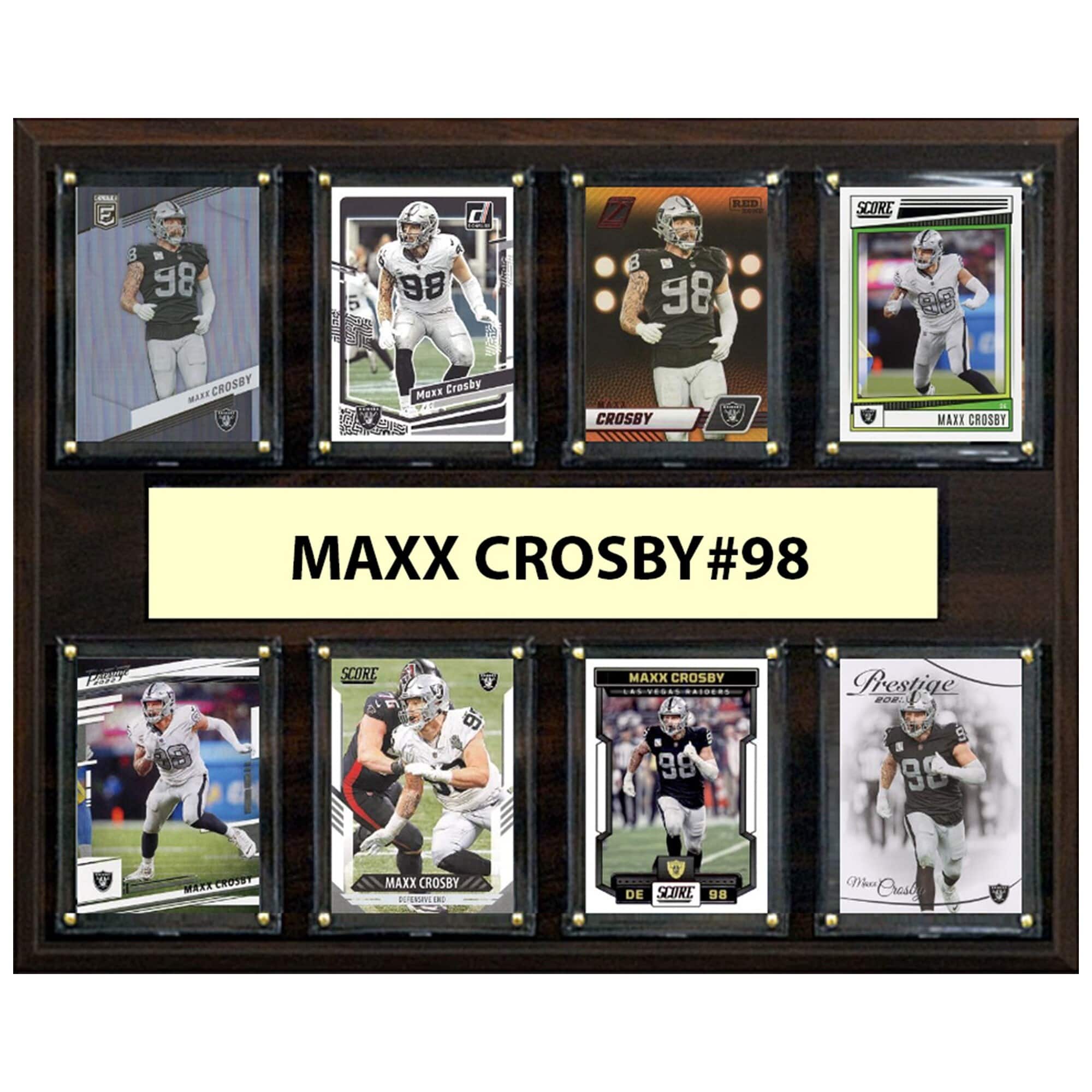 "C&I Collectibles - Maxx Crosby Las Vegas Raiders 12"" x 15"" Trading Card Plaque - Multicolor" price history on PriceWatchPro