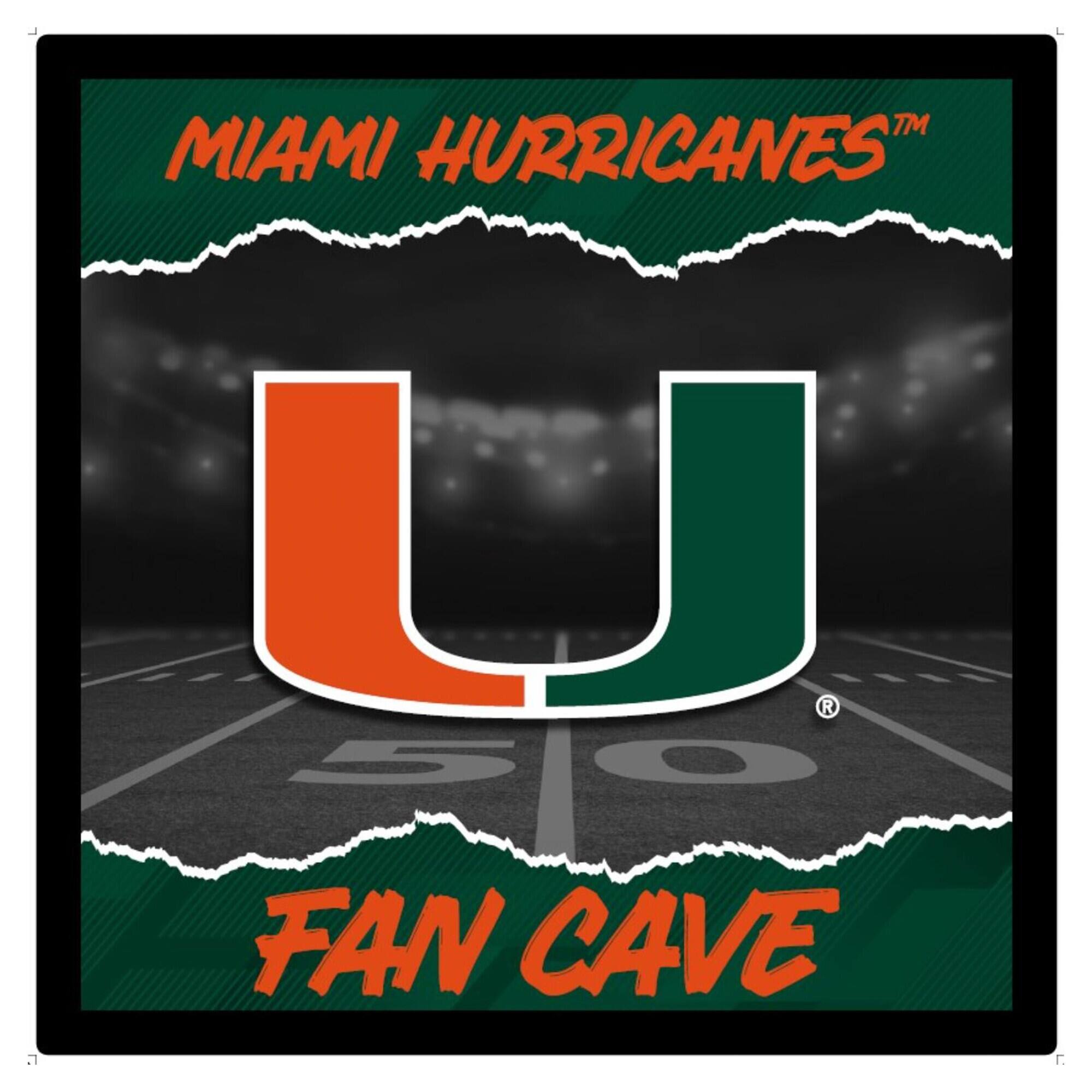 MIAMI HURRICANES FAN CAVE