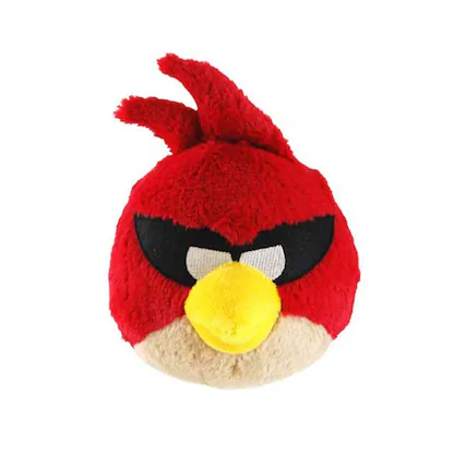 Front. Commonwealth Toys - Angry Birds Space 16" Plush: Red Bird - Red.