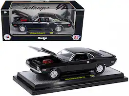 1970 Dodge Challenger T/A Limited Edition to 5250 pieces Worldwide 1/24 Diecast Model Car by M2 Machines - Black