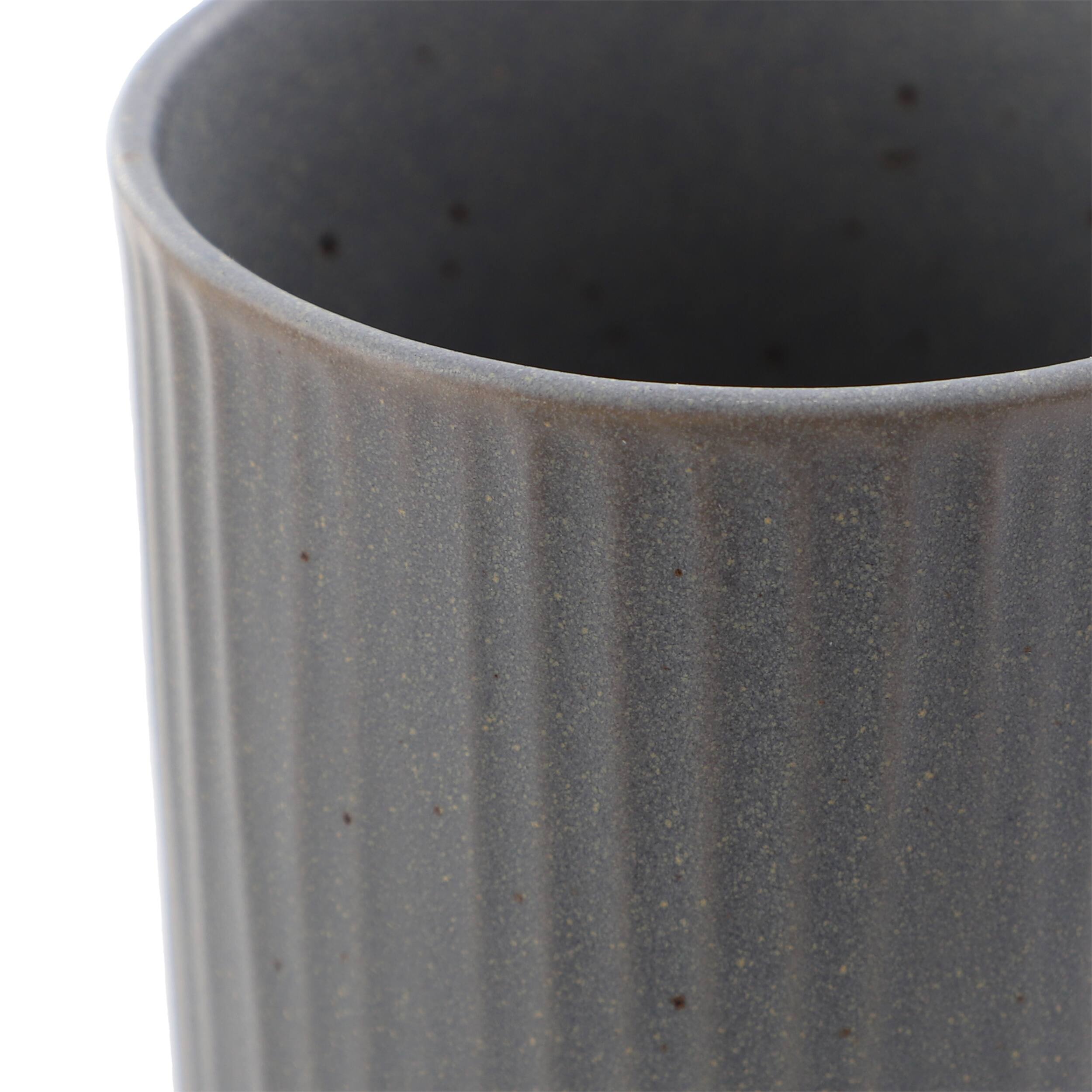 Alt View 2. Gibson - Gibson Home Evening Stroll 4 Piece 19 Ounce Stoneware Ribbed Mug Set in Assorted Color - Assorted.