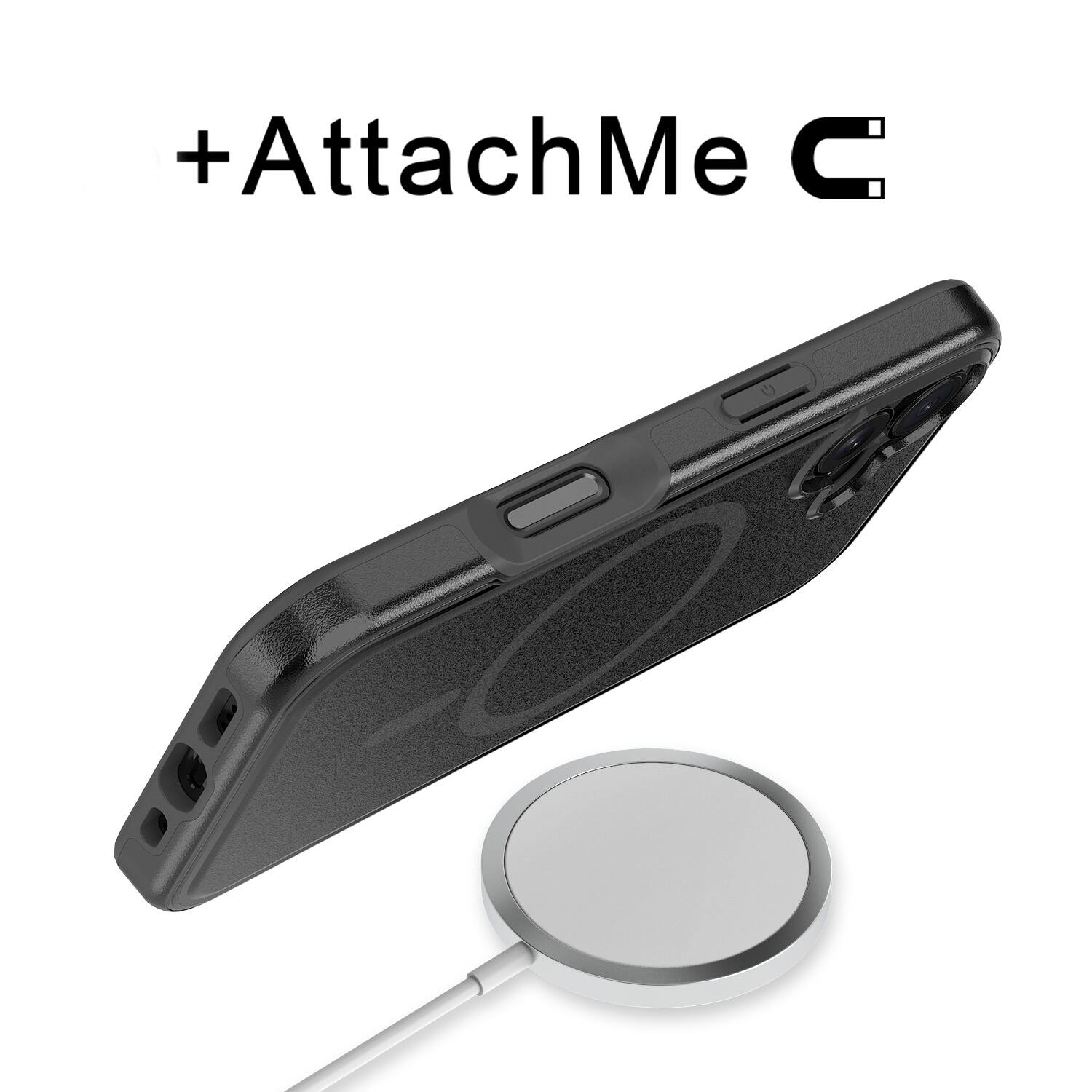 Alt View 1. Echelon - echelon Fuse Series w/ MagSafe Case for Apple iPhone 17 - Black - Black.