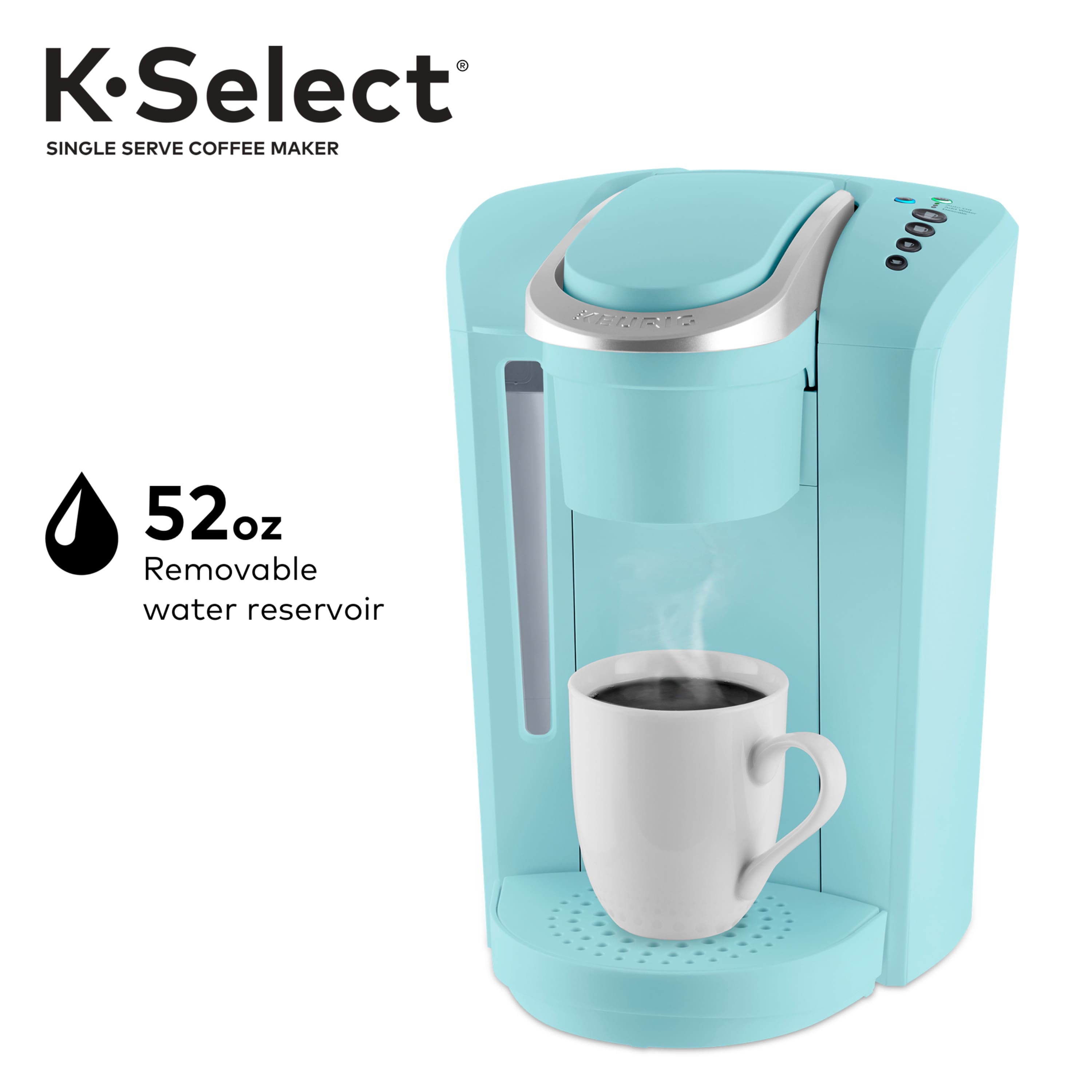 Alt View 16. Keurig - K-Select Single-Serve K-Cup Pod Coffee Maker - Oasis.