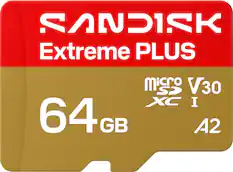 SANDISK Extreme PLUS Micro SD V30 XC I 64GB A2