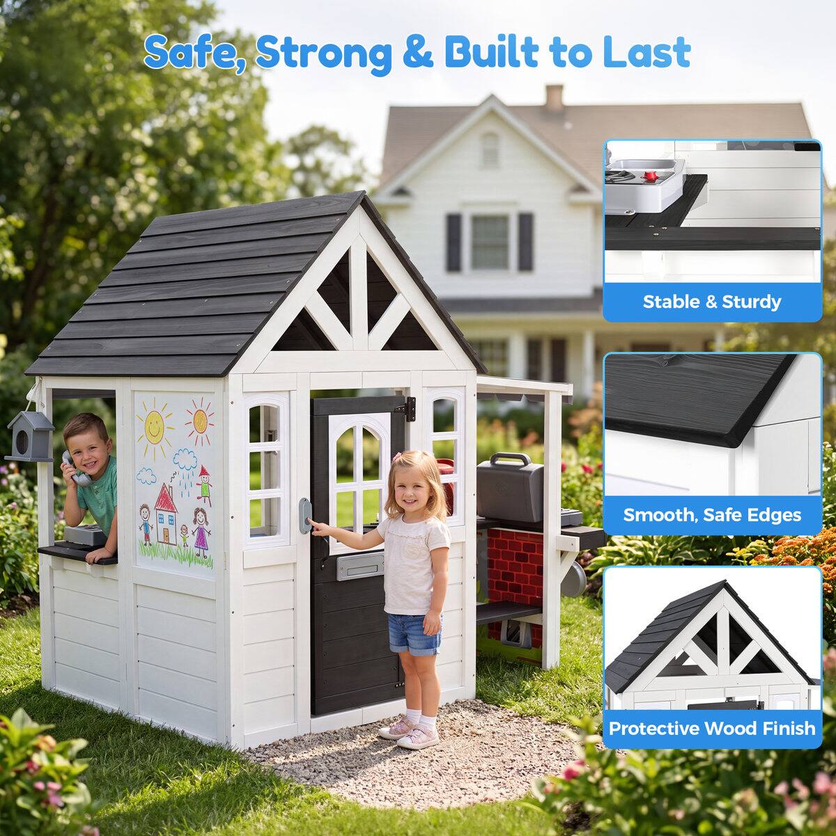 Safe, Strong & Built to Last

Stable & Sturdy

Smooth, Safe Edges

Protective Wood Finish