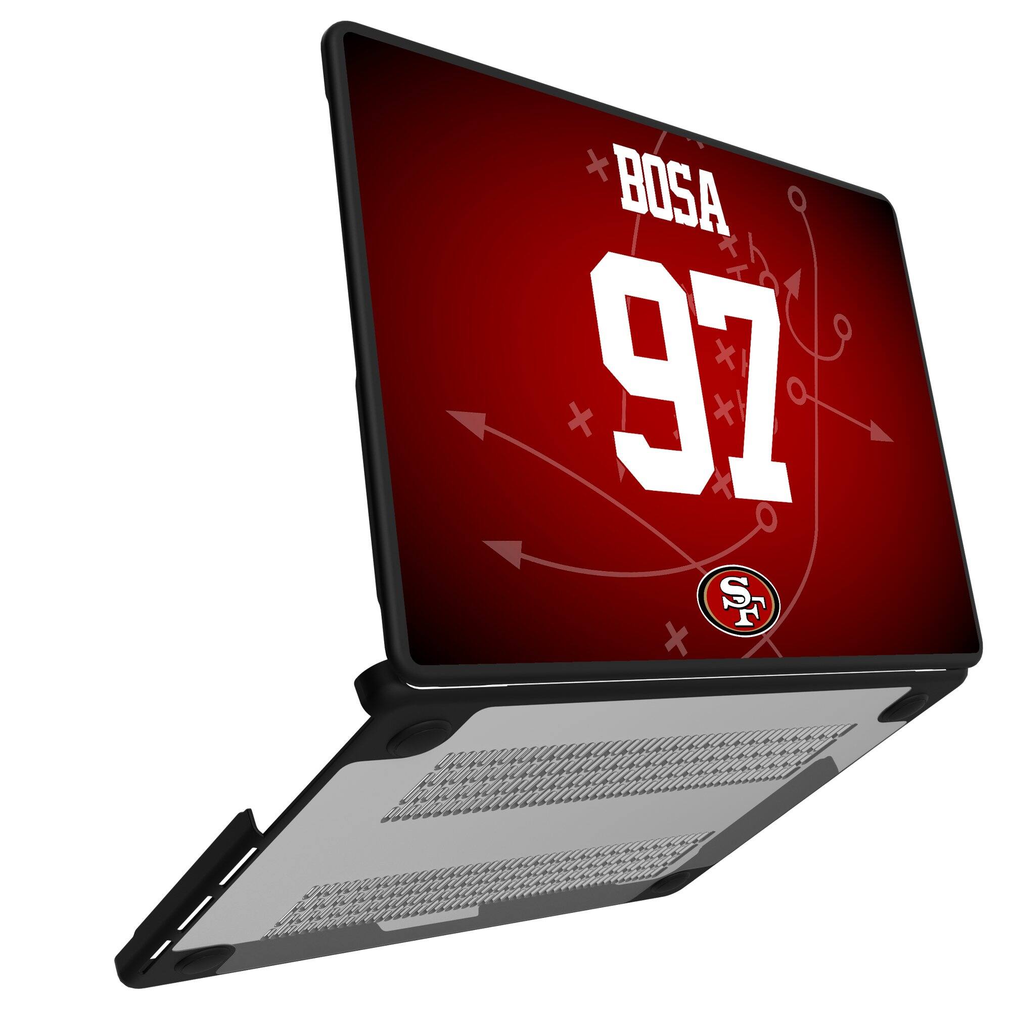 Alt View 1. Keyscaper - Nick Bosa San Francisco 49ers MacBook Case - Pro 13 in - Multicolor.