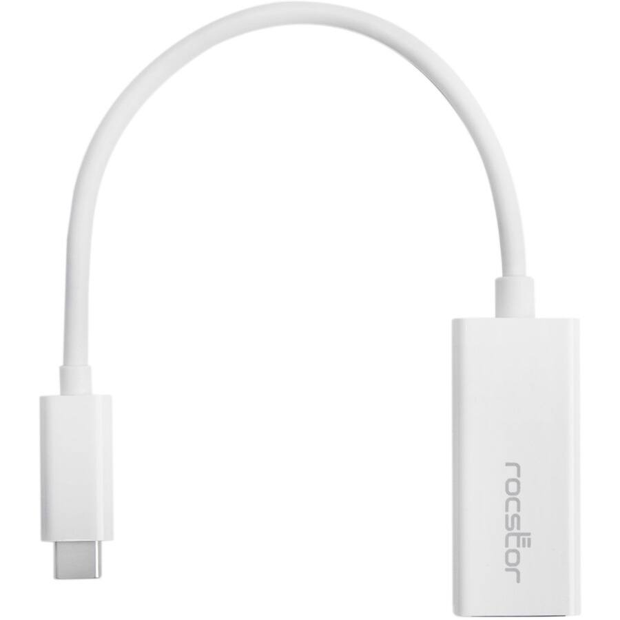 Alt View 3. Rocstor - Rocstor Premium USB-C to Gigabit Network Adapter - USB Type-C to Gigabit Ethernet 10/100/1000 Adapter - Supports PXE - White.