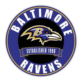 Fan Creations - Baltimore Ravens 24" Circle with Banner - Multicolor
