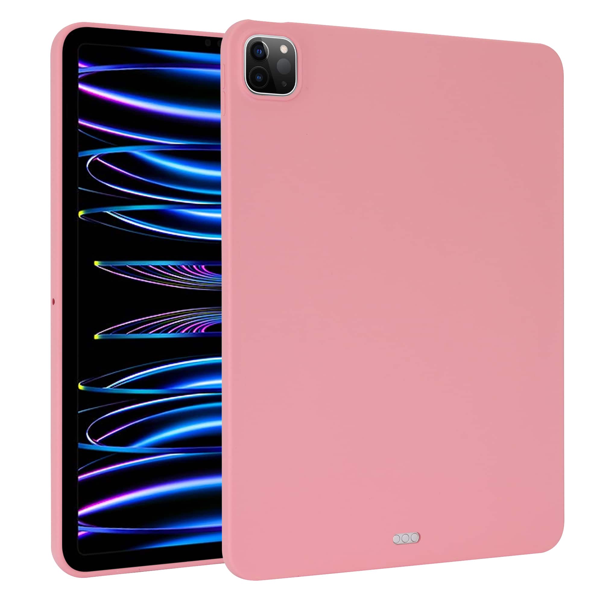 Dteck - Case For Apple iPad Pro 11'' (M5) 2025/(M4) 2024 Slim Lightweight Soft TPU Skin-Friendly Anti-Scratch Protective Cover - Pink
