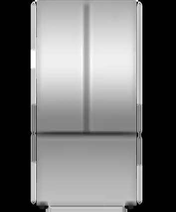 Front. Fisher & Paykel - 32 in. Wide 18 cu. Ft. Smart French Door Refrigerator with Ice - Stainless Steel.