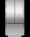 Front. Fisher & Paykel - 32 in. Wide 18 cu. Ft. Smart French Door Refrigerator with Ice - Stainless Steel.