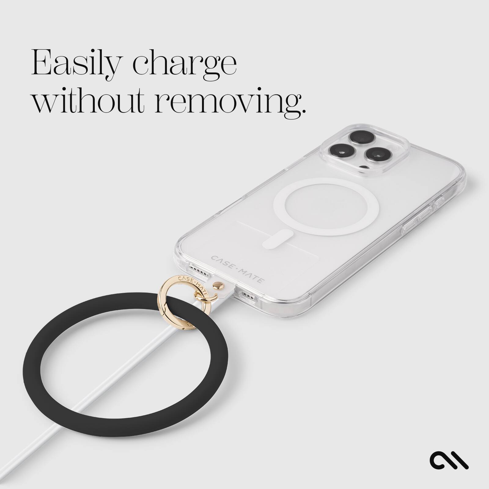 Easily charge without removing.

CASE-MATE