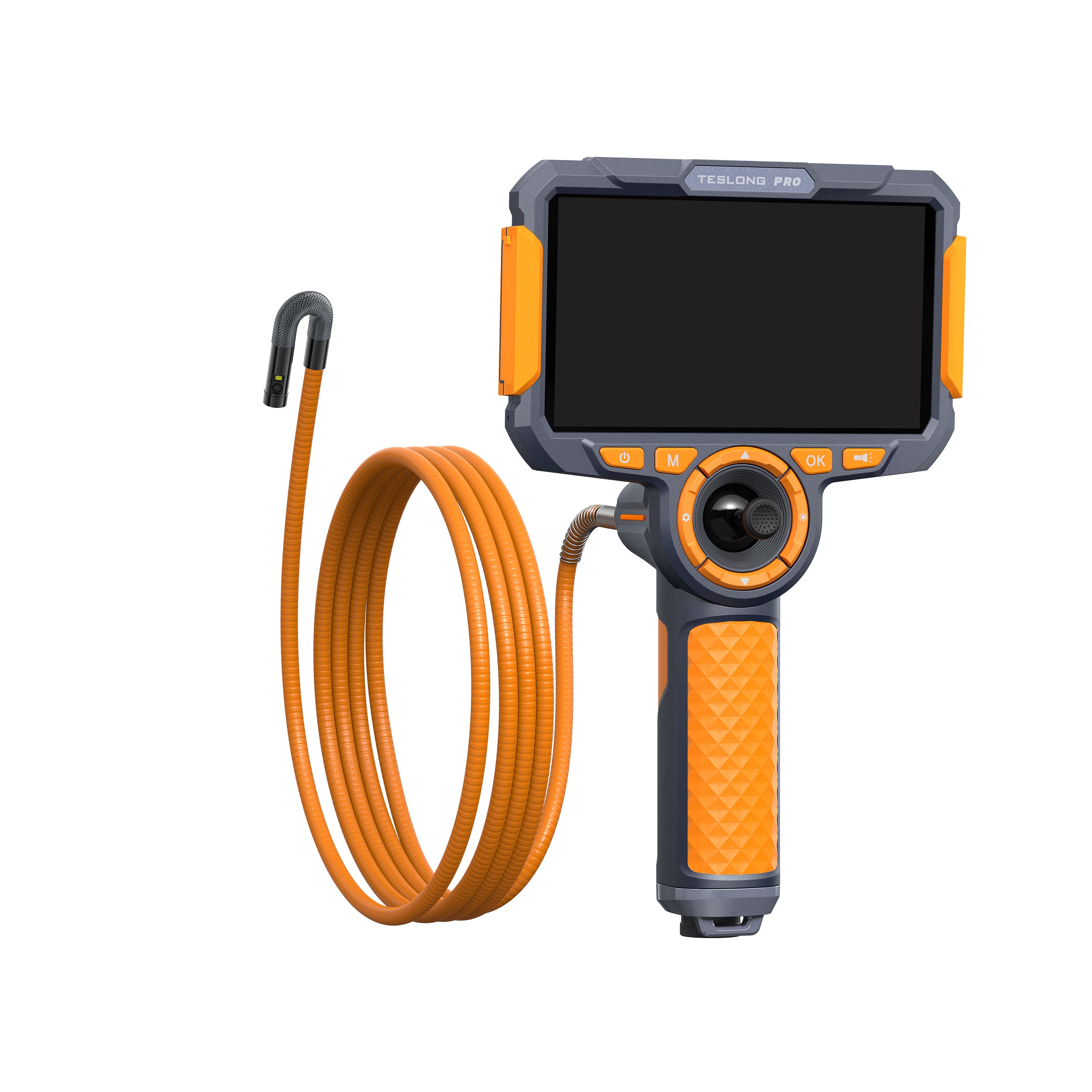 "Teslong - F6 Pro 4- Way Articulating Dua lens 6.5mm (0.25"") Dual Lens Inspection Camera 5ft (1.5M) w/ 6inch Screen - Black / Dark Grey / Orange" price history on PriceWatchPro