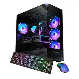 iBUYPOWER - Element Pro Gaming Desktop PC-Intel Core i9 14900KF,NVIDIA GeForce RTX 5070 12GB,32GB DDR5 RGB,2TB NVMe SSD - Black