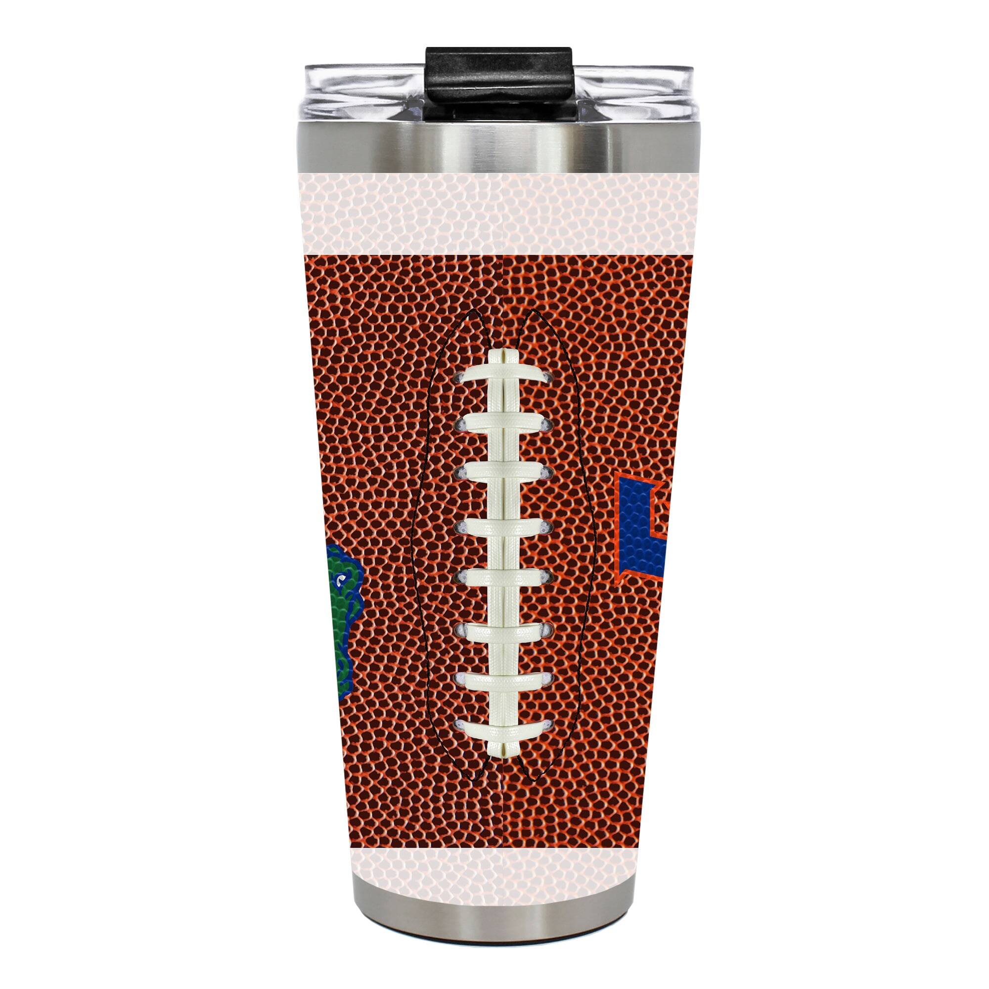Alt View 2. Great American Products - Florida Gators 32oz. Big Slim Game Ball Travel Tumbler - Brown.