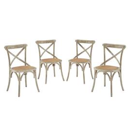 Modway - Gear Dining Side Chair Set of 4 - Gray
