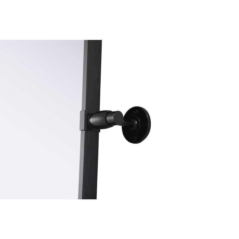 Alt View 9. Elegant Kitchen and Bath - Amoura 48X30 Pivot Mirror In Black - Black.