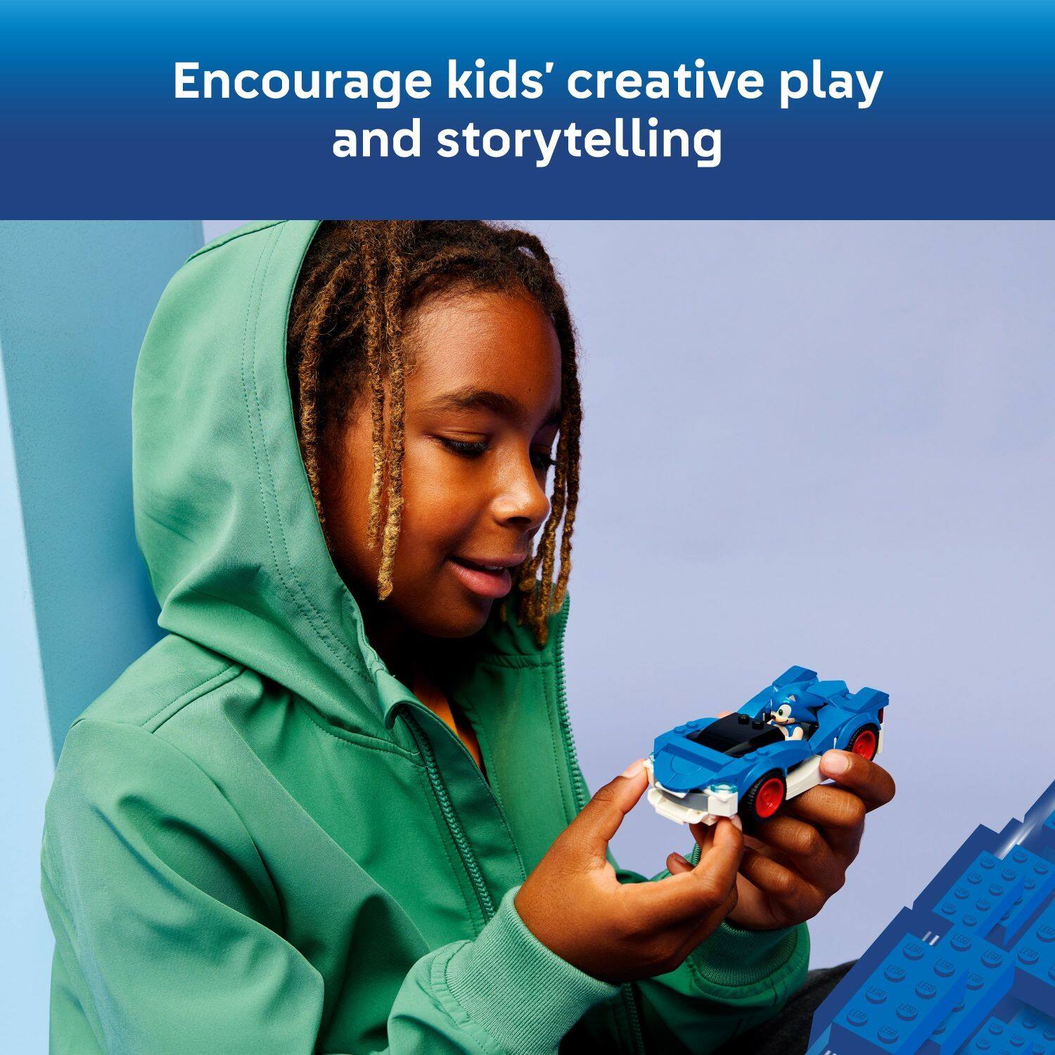 Encourage kids' creative play and storytelling