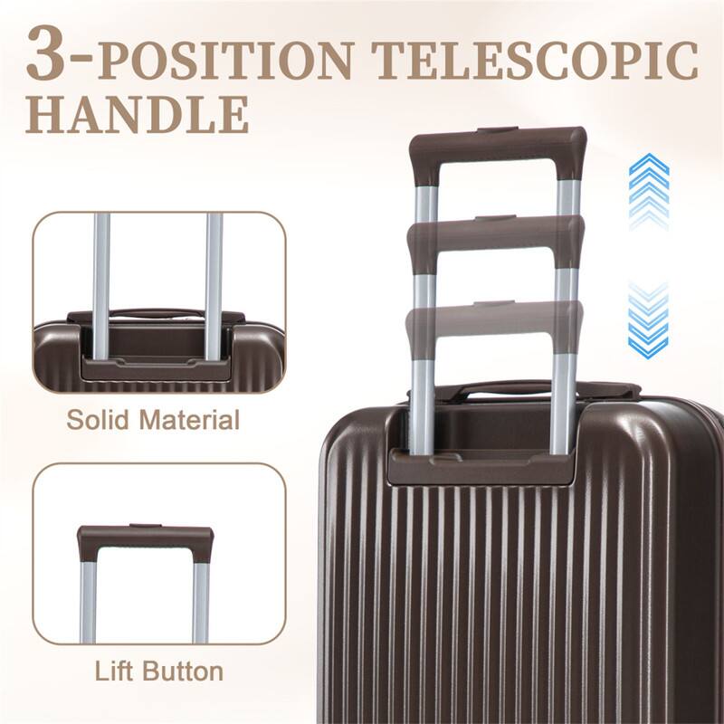 3-POSITION TELESCOPIC HANDLE

Solid Material

Lift Button