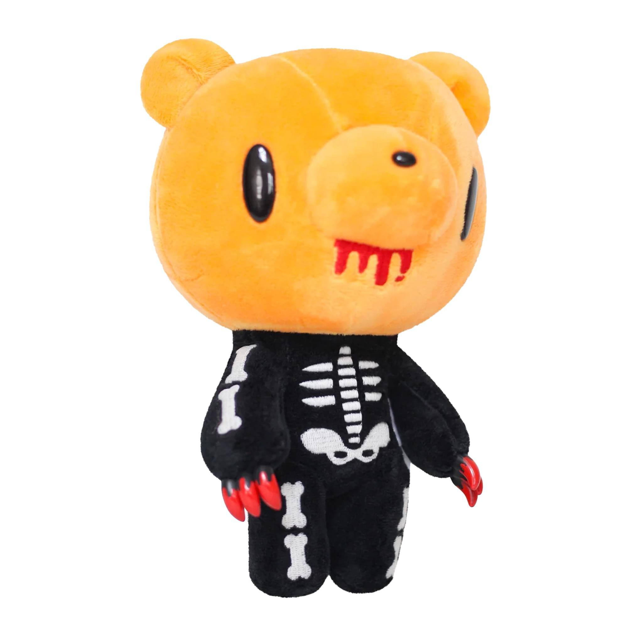 Alt View 10. Great Eastern - Gloomy Bear Bones 8 Inch Collector Plush - Orange.