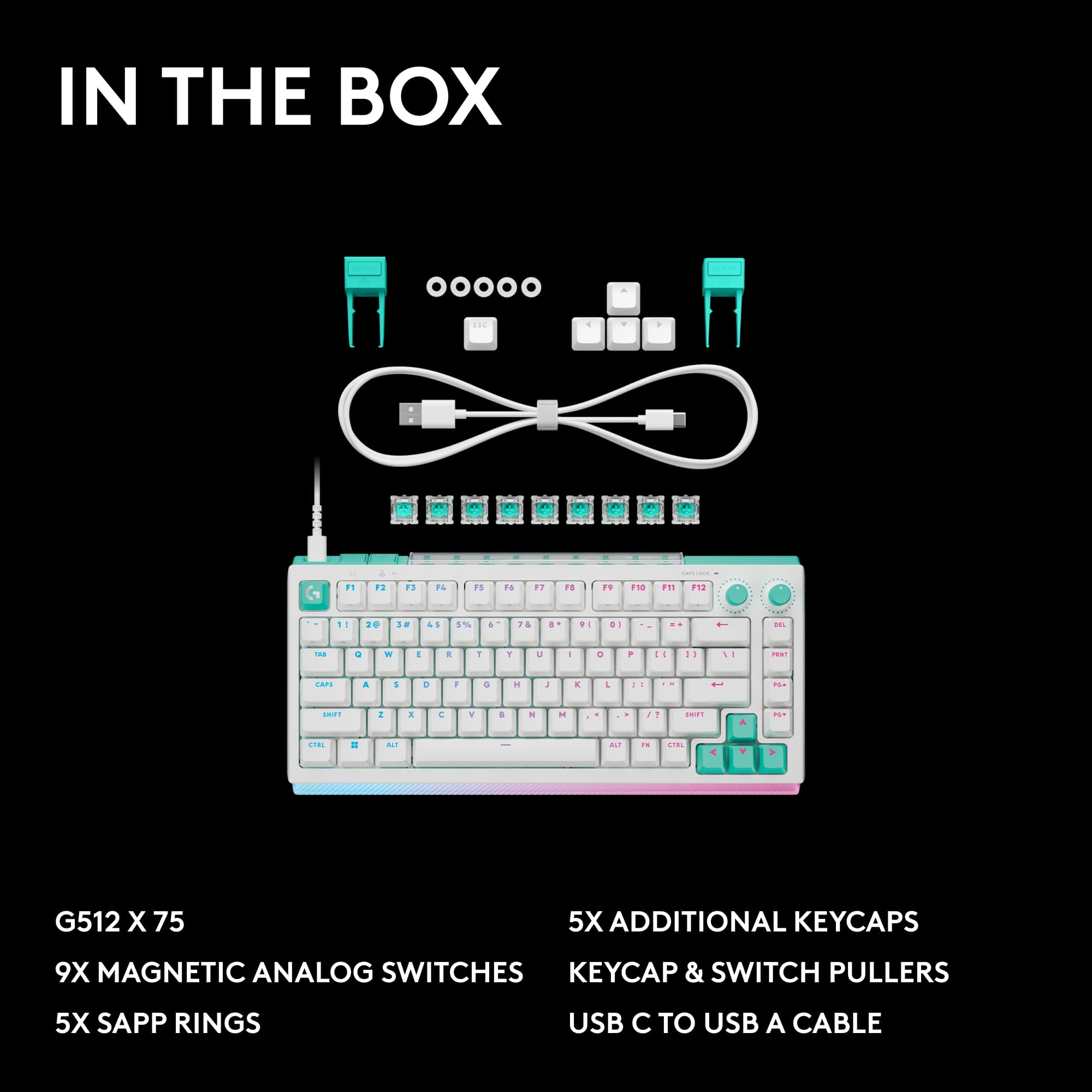 Logitech G512 X 75 Tenkeyless DUAL SWAP Hot Swappable TMR Analog