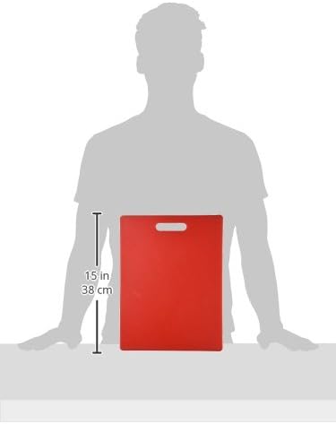 Angle. 10:10 Games - High-Density Plastic Cutting Board, 11" x 14.5", Durable & Lightweight.