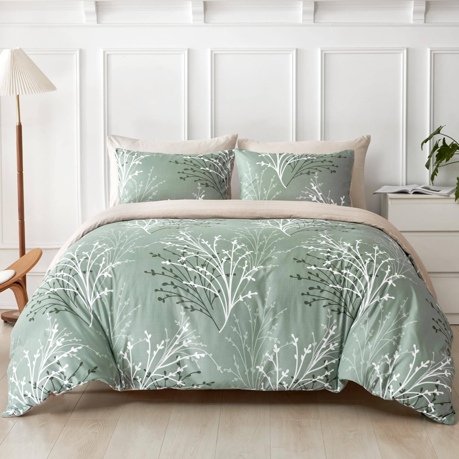 A: Green Branch(no Comforter)-King (104×90 inch)