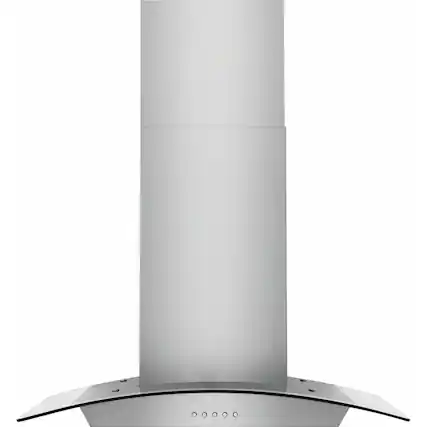 Front. Frigidaire - 30" Glass Canopy Hood - Stainless Steel.