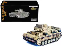 Germany Pz.Kpfw.III Ausf.N DAK Tank #07 "s.Pz.Abt.501, Tunisia" "NEO Dragon Armor" 1/72 Plastic Model by Dragon Models