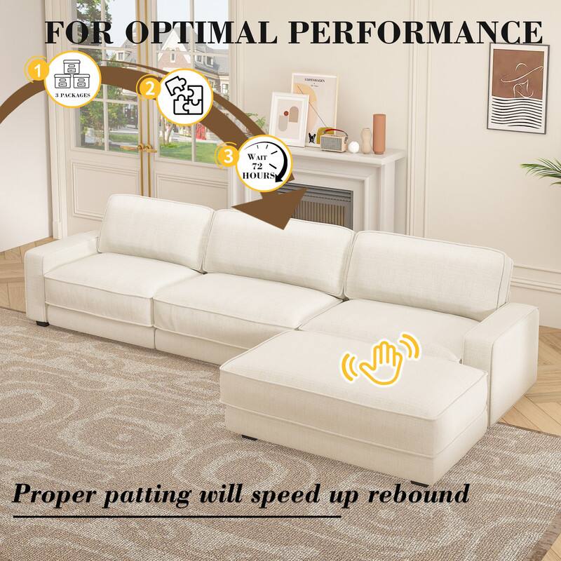 FOR OPTIMAL PERFORMANCE

1. 3 PACKAGES
2. 
3. WAIT 72 HOURS

Proper patting will speed up rebound