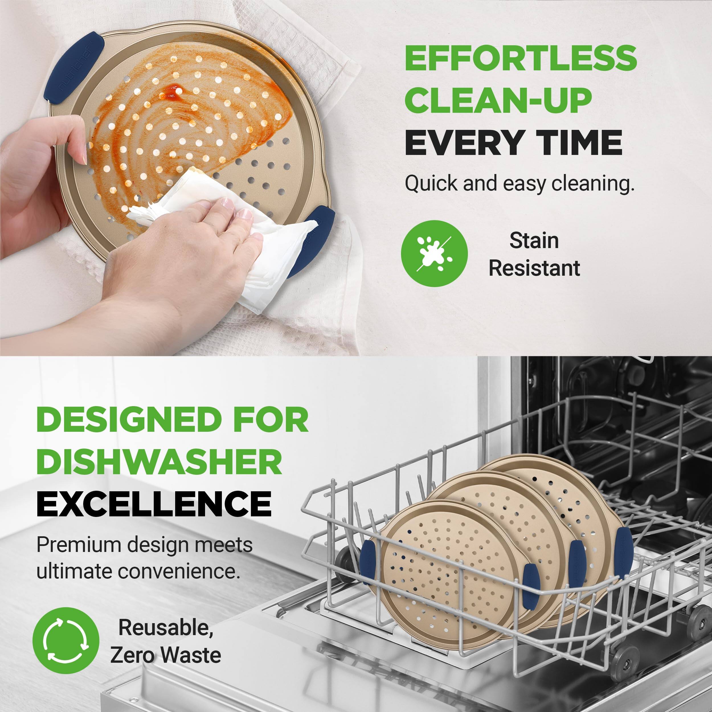 **EFFORTLESS CLEAN-UP EVERY TIME**  
Quick and easy cleaning.  
Stain Resistant  

**DESIGNED FOR DISHWASHER EXCELLENCE**  
Premium design meets ultimate convenience.  
Reusable, Zero Waste