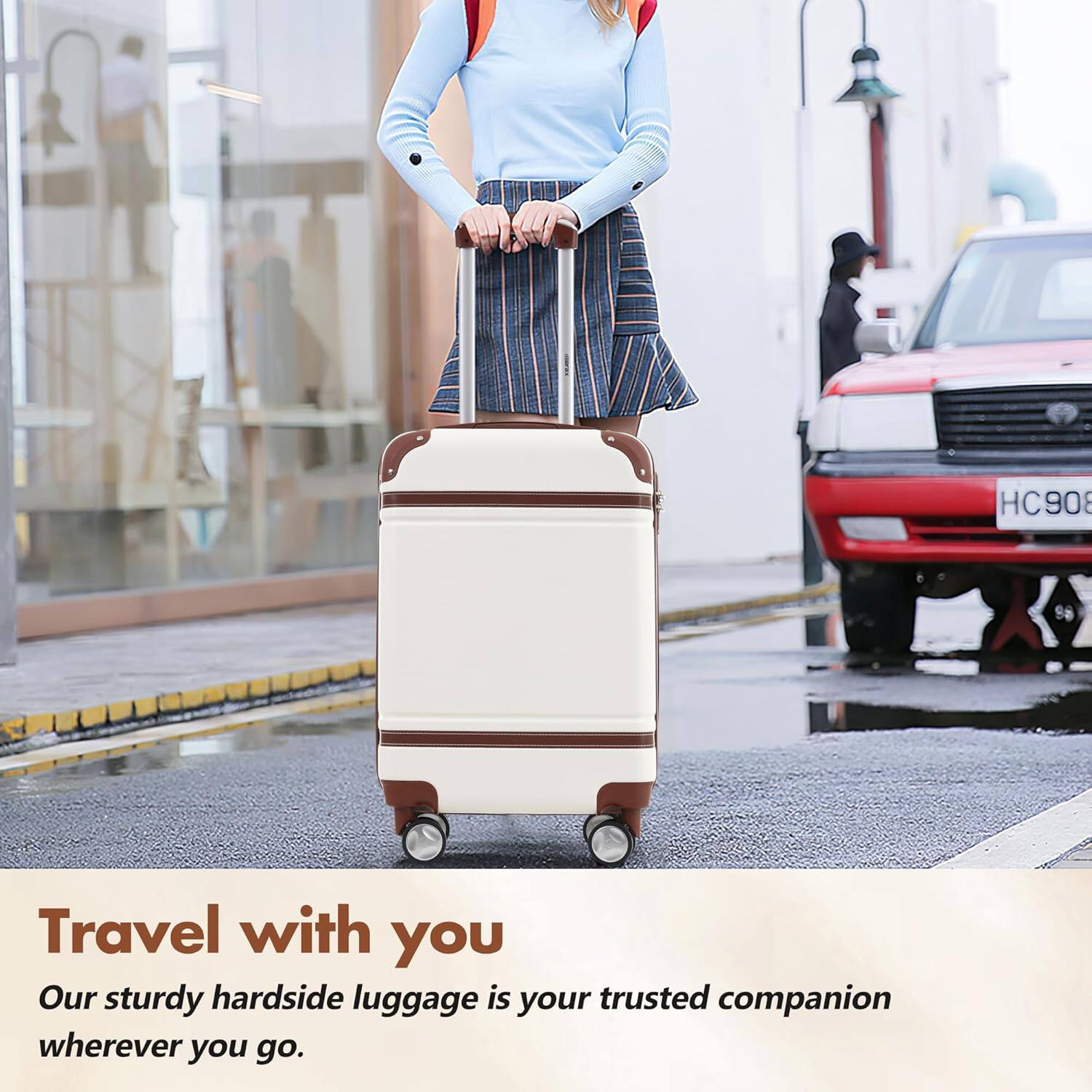 HC908

Travel with you  
Our sturdy hardside luggage is your trusted companion wherever you go.