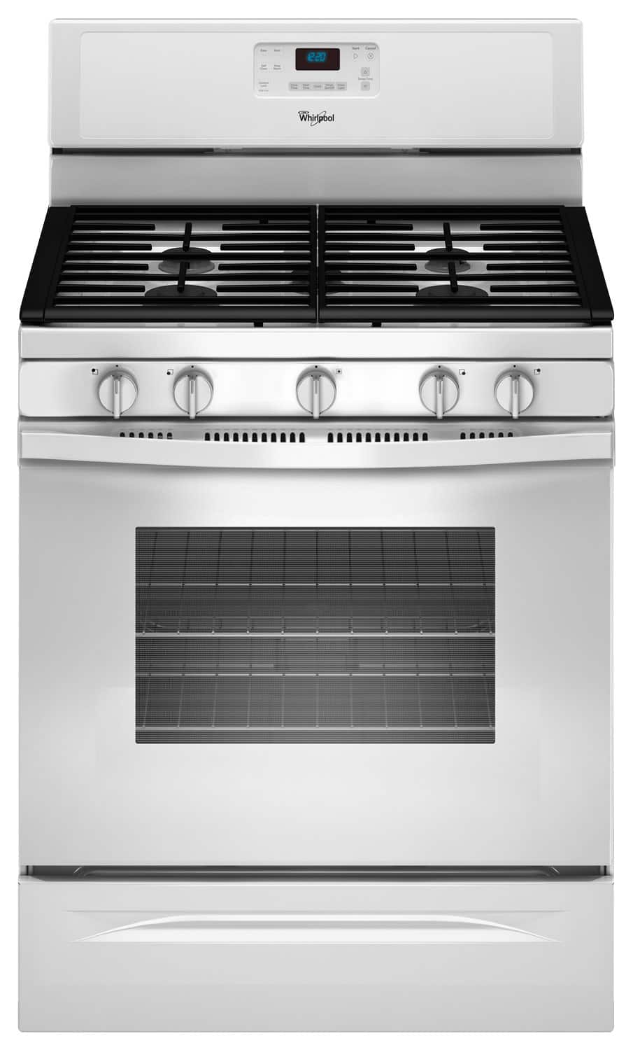  Whirlpool - 5.0 Cu. Ft. Self-Cleaning Freestanding Gas Convection Range - White