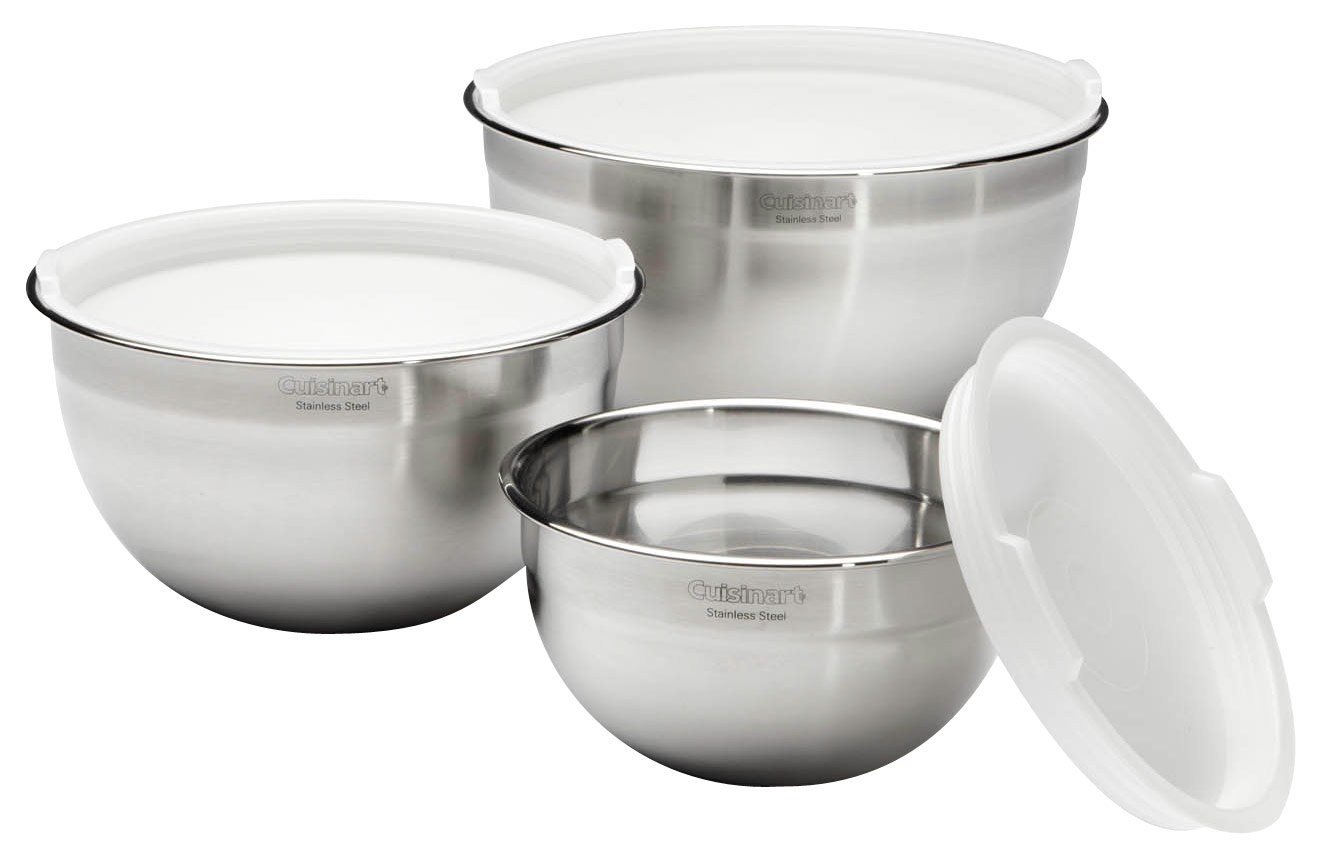 Cuisinart 3-Piece Mixing Bowl Set Stainless-Steel CTG-00-SMB - Best Buy