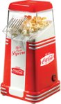 Front Zoom. Nostalgia - RHP310COKE Coca-Cola 8-Cup Hot Air Popcorn Maker - Red.