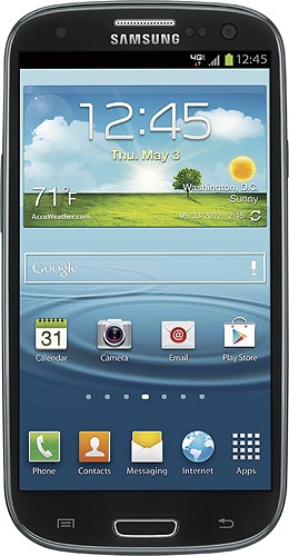  Samsung - Galaxy S III 4G with 16GB Cell Phone - Sapphire Black (Verizon Wireless)