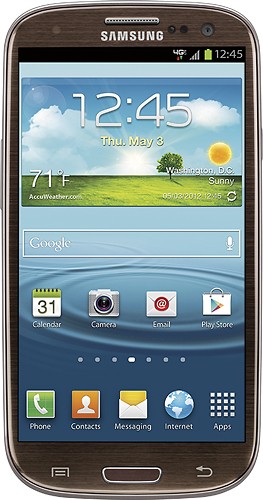  Samsung - Galaxy S III 4G with 16GB Cell Phone - Amber Brown (Verizon Wireless)