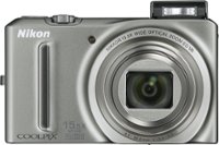 Front Standard. Nikon - Coolpix S9050 12.1-Megapixel Digital Camera.