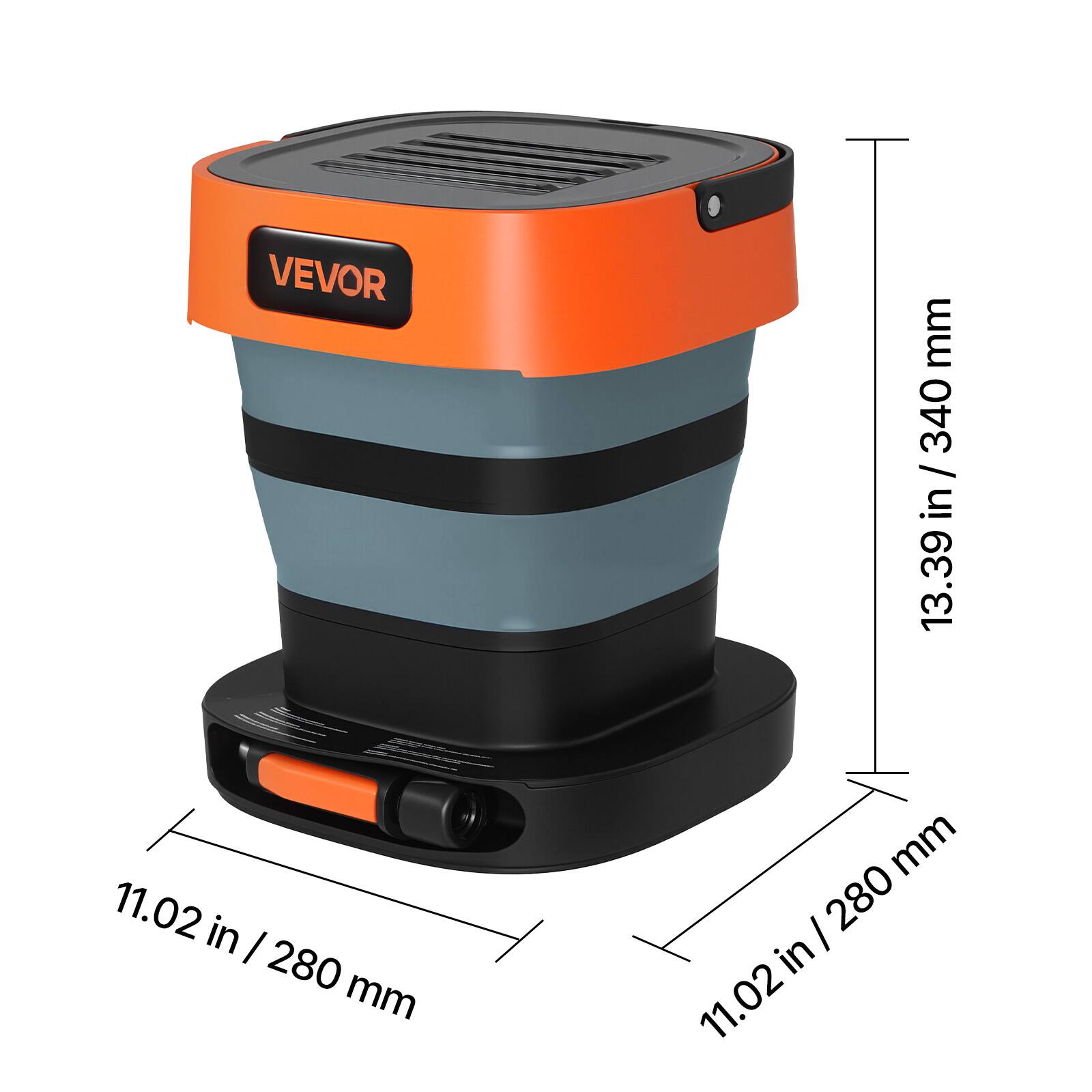 VEVOR

13.39 in / 340 mm

11.02 in / 280 mm

11.02 in / 280 mm