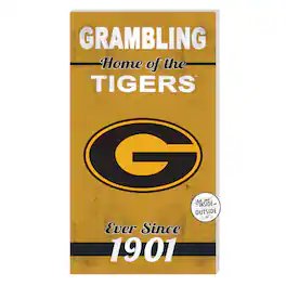 Jardine - Grambling Tigers 11'' x 20'' Home Of The Sign - Yellow