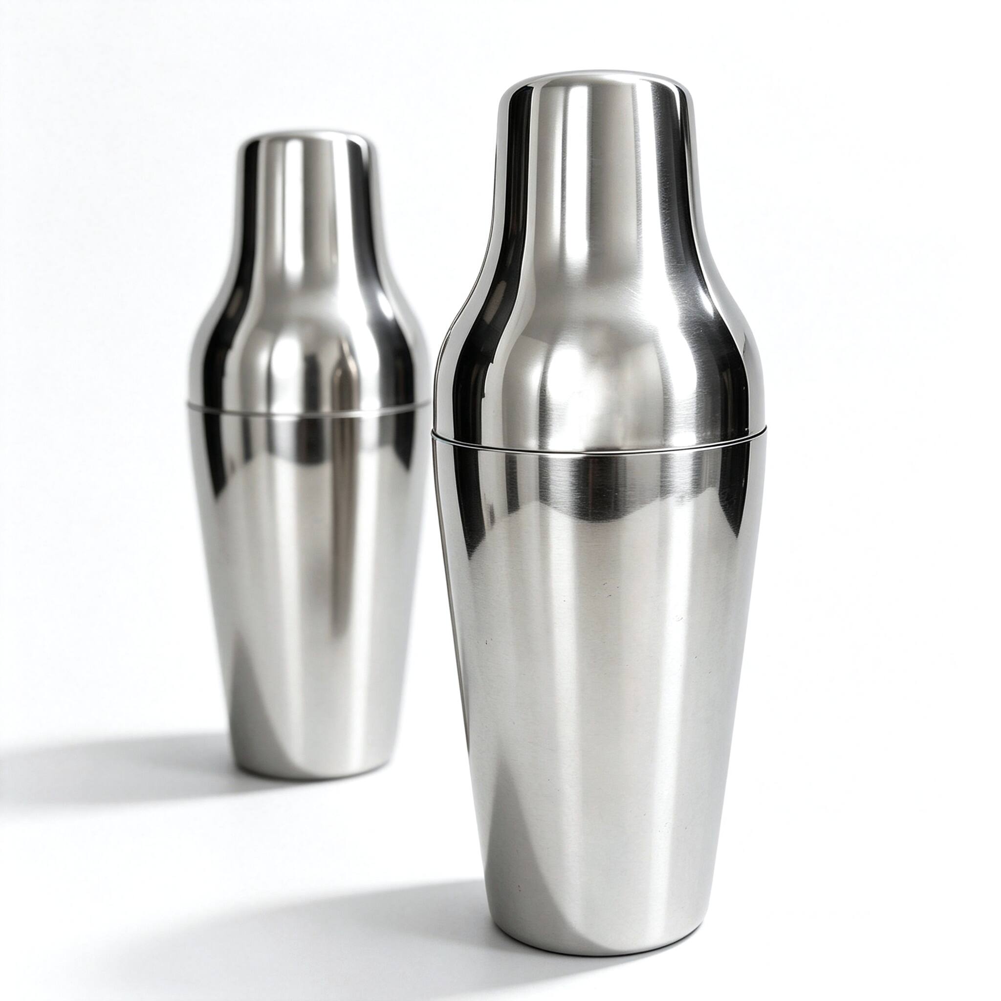 Alt View 4. Malletson - Boston Shaker, Cocktail Shaker, 16 OZ & 20 OZ Mixers, 18/8 Stainless Steel - Silver.