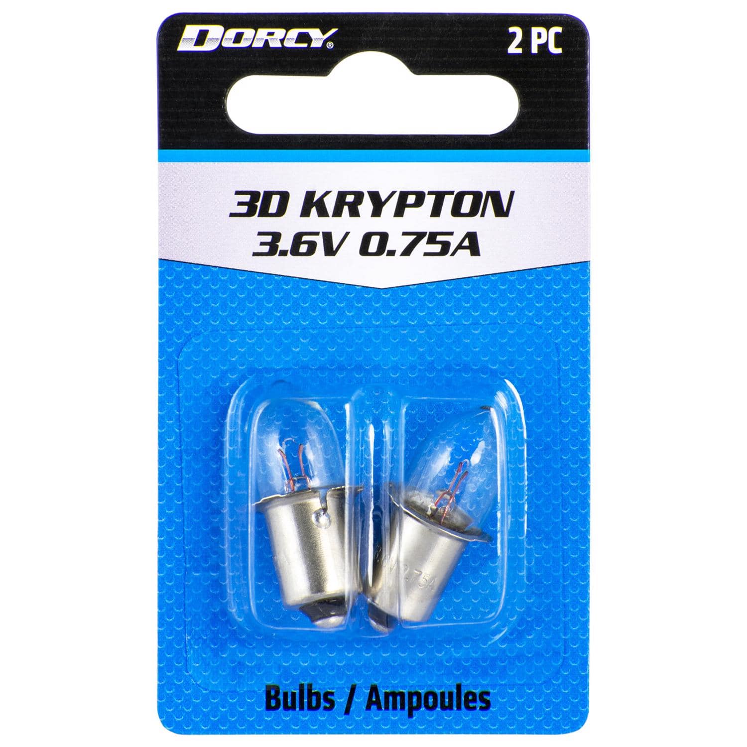 Dorcy - 3D Krypton Flashlight Bulb 3.6 V Bayonet Base (Case of 12)