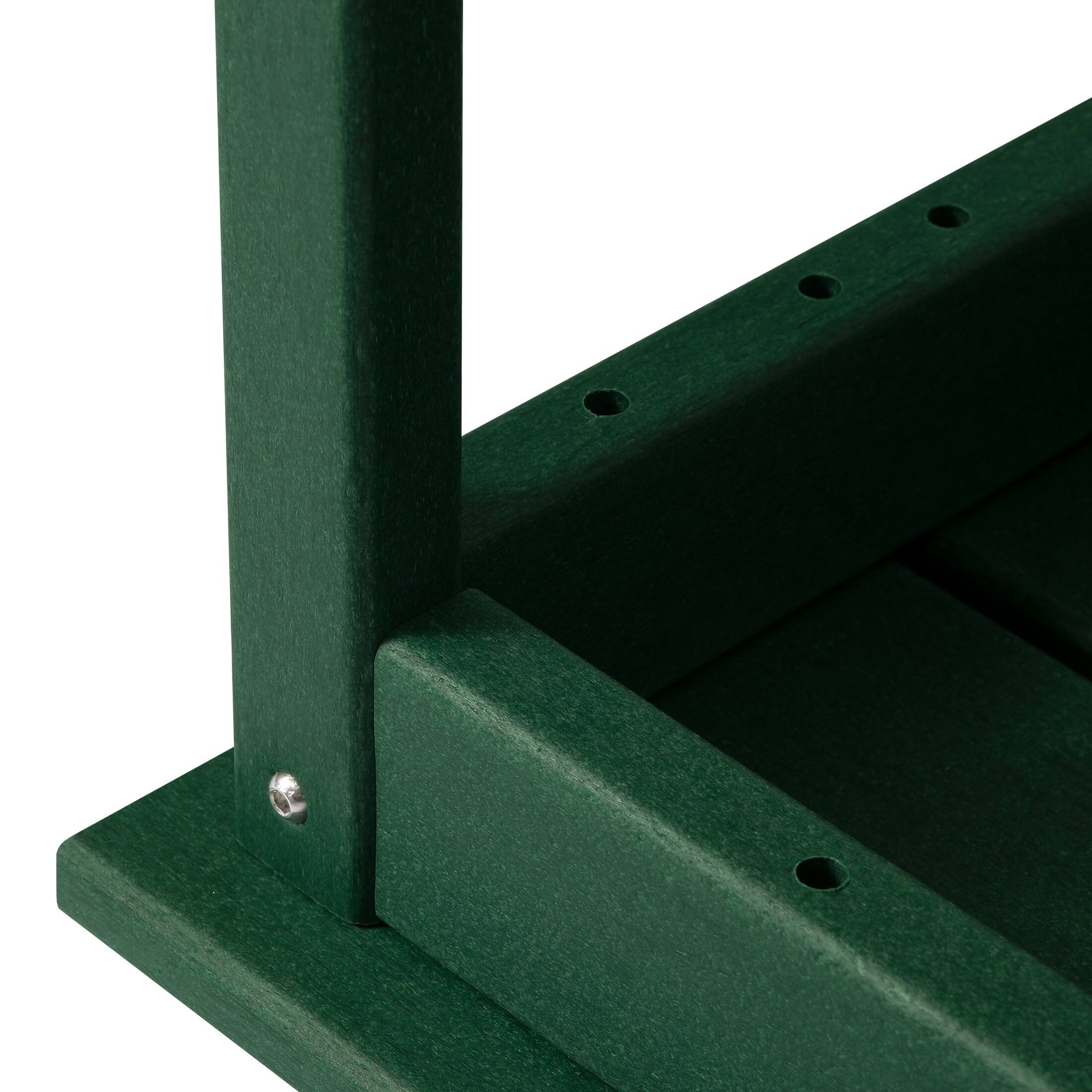 Alt View 4. WestinTrends - WestinTrends Malibu 35" length outdoor Coffee table for Adirondack chair - Dark Green.