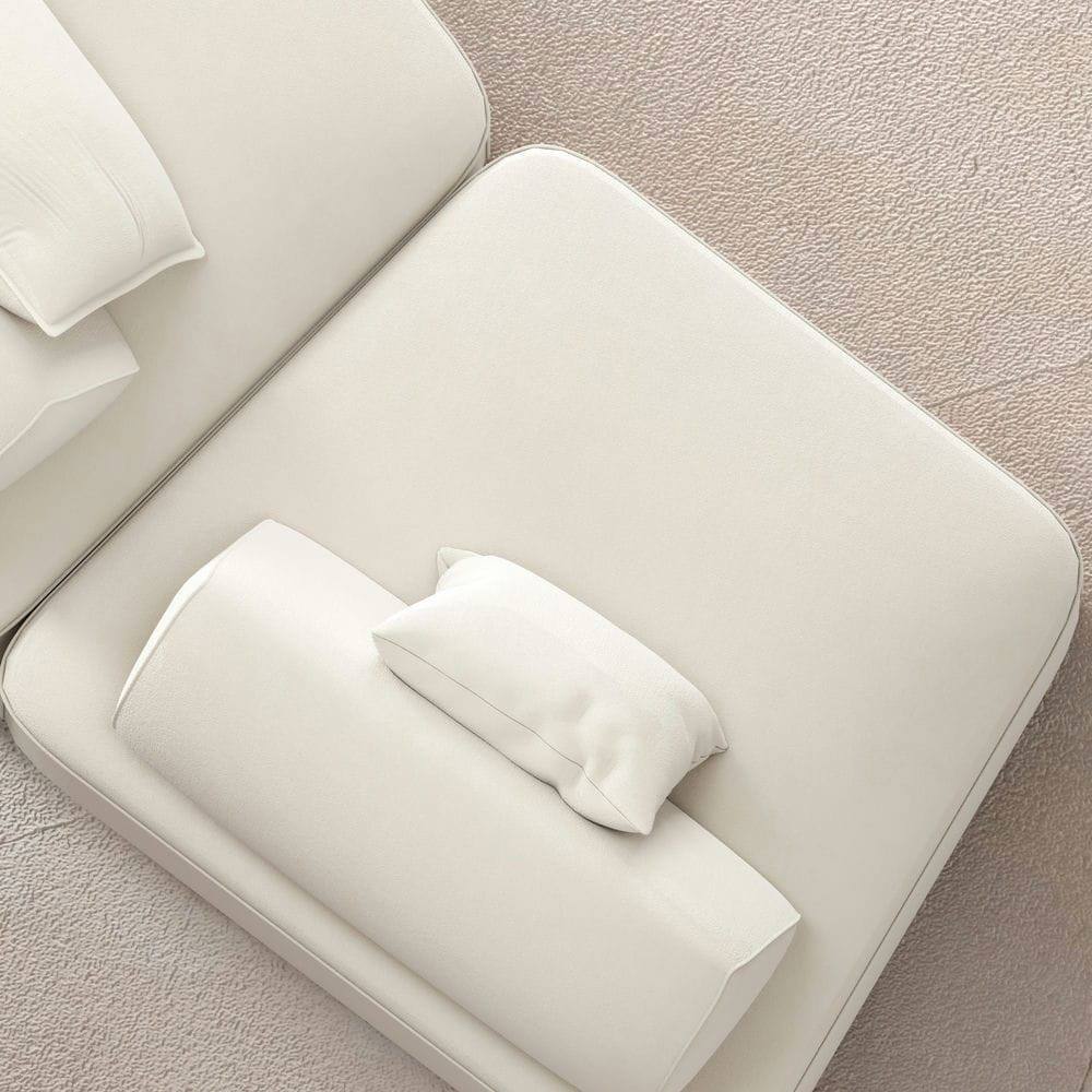 Alt View 4. Kadyn - 139" Oversized Modular Sectional Sofa, Plush Chenille Upholstery with Deep Seating and DIY Setup, Beige - Beige.