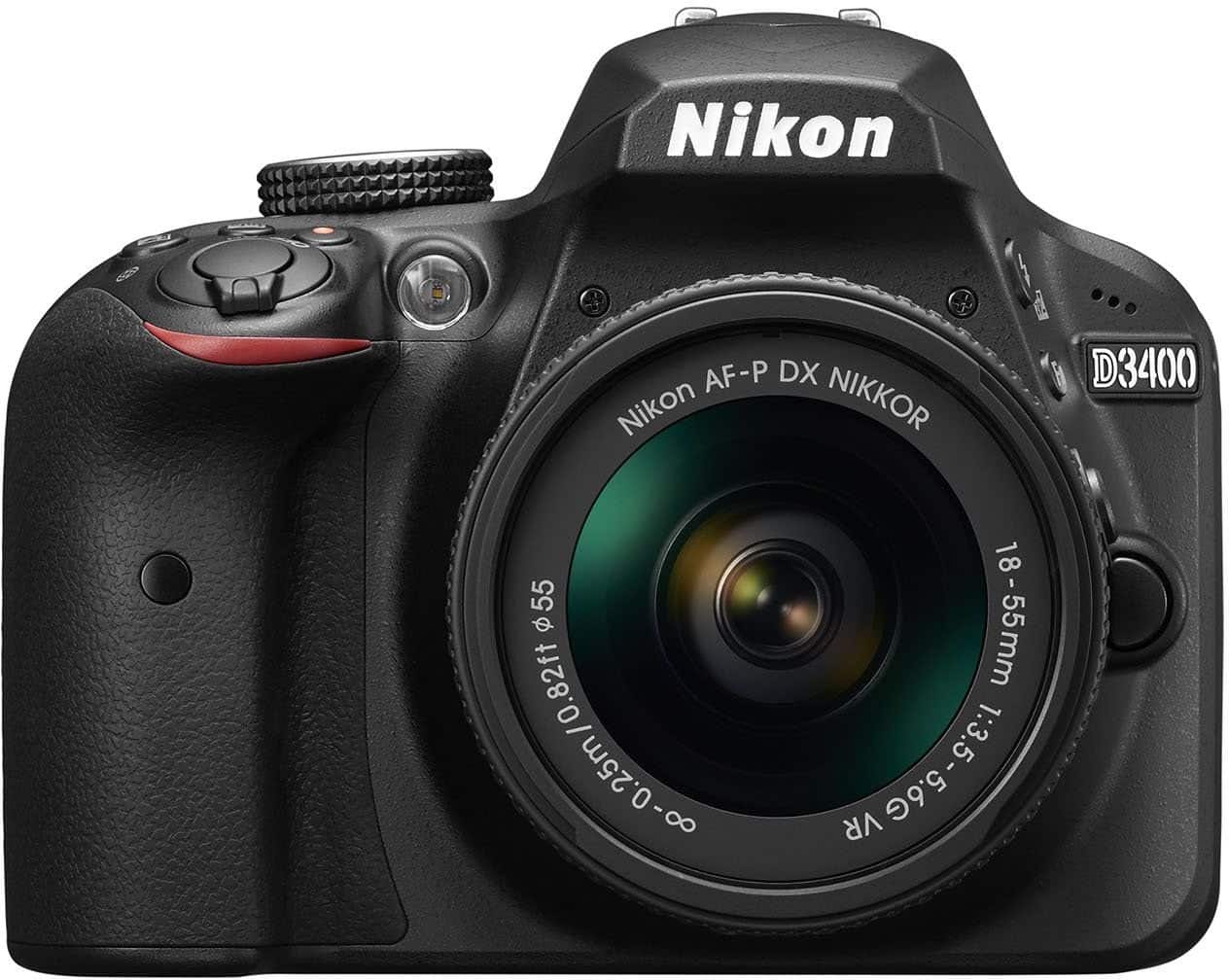 Nikon - D3400 w/ AF-P DX NIKKOR 18-55mm f/3.5-5.6G VR (Black)
